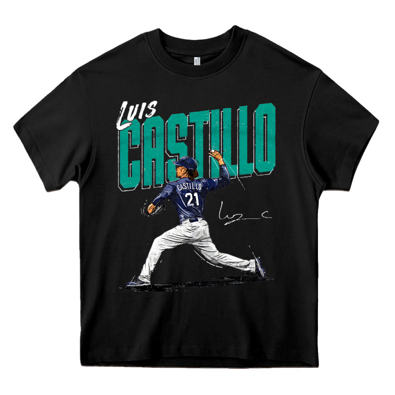 Luis Castillo Seattle Baseball Heavy Core Tee by tuanDangUi | Teevron