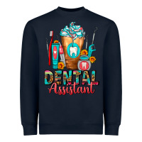 Navy Dental Assistant Dentist Frappe Heavyweight Sweatshirt - FaDigitalArtStudio