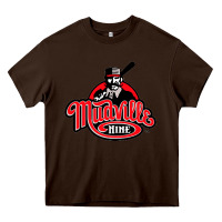 Chocolate Brown mudville nine baseball Heavy Core Tee - tuanDangUi