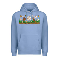 Colony Blue Baseball Glove With Leopard Libbey Glass Premium Hoodie - BundleAndBundleShop