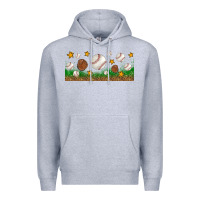 Heather Grey Baseball Glove With Leopard Libbey Glass Premium Hoodie - BundleAndBundleShop