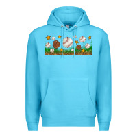 Ocean Blue Baseball Glove With Leopard Libbey Glass Premium Hoodie - BundleAndBundleShop