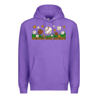 Purple Baseball Glove With Leopard Libbey Glass Premium Hoodie - BundleAndBundleShop