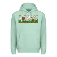 Seafoam Baseball Glove With Leopard Libbey Glass Premium Hoodie - BundleAndBundleShop