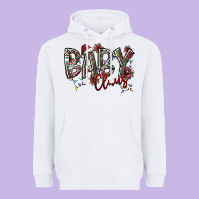 Baby Claus Heavyweight Hoodie Designed By Sublimationcraftshop