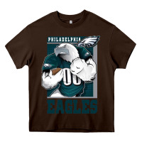 Chocolate Brown Awesome Philadelpia Eagle's Fc Heavy Core Tee - tuanDangUi