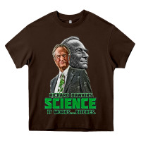 Chocolate Brown richard dawkins Heavy Core Tee - tuanDangUi