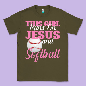 This Girl Jesus And Softball Classic Tee Designed By Bettercallsaul