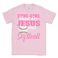 Bubblegum Pink This Girl Jesus And Softball Classic Tee - Bettercallsaul