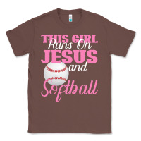 Chestnut This Girl Jesus And Softball Classic Tee - Bettercallsaul