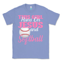 Colony Blue This Girl Jesus And Softball Classic Tee - Bettercallsaul