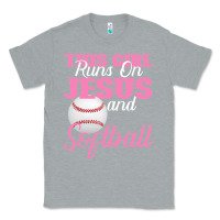 Heather Grey This Girl Jesus And Softball Classic Tee - Bettercallsaul