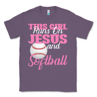 Lavender This Girl Jesus And Softball Classic Tee - Bettercallsaul