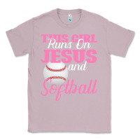 Lilac This Girl Jesus And Softball Classic Tee - Bettercallsaul