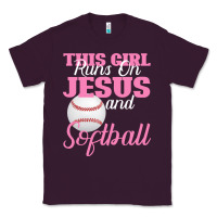 Plum This Girl Jesus And Softball Classic Tee - Bettercallsaul