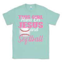 Seafoam This Girl Jesus And Softball Classic Tee - Bettercallsaul