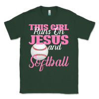 Sports Green This Girl Jesus And Softball Classic Tee - Bettercallsaul