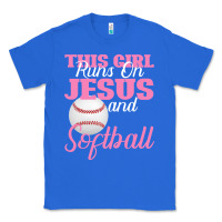 True Royal This Girl Jesus And Softball Classic Tee - Bettercallsaul