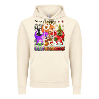 Vintage Artic happy hallothanksmas dinosaur Vintage Hoodie - texasbilliewilder
