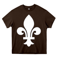 Chocolate Brown vintage quebec hockey   retro nordiques fleur de lis Heavy Core Tee - tuanDangUi