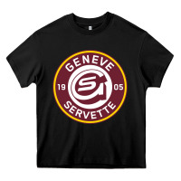 Black geneve servette hc swiss ice hockey sports fans gshc geneva switzerlan Heavy Core Tee - tuanDangUi