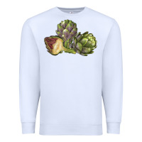 White Artichoke Premium Sweatshirt - LillyAllenDesigns