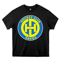 Black hc davos swiss ice hockey sports fans Heavy Core Tee - tuanDangUi