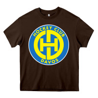Chocolate Brown hc davos swiss ice hockey sports fans Heavy Core Tee - tuanDangUi