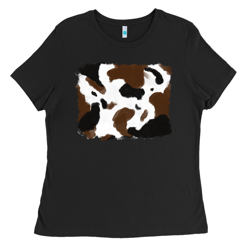Cowhide Ladies Tee by RanaPortraitStore | Teevron
