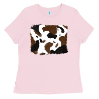 Bubblegum Pink cowhide Ladies Tee - RanaPortraitStore