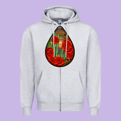 Mexican Teardrop Zipper Hoodie Designed By Bundleandbundleshop