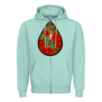Seafoam mexican teardrop Zipper Hoodie - BundleAndBundleShop