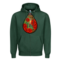 Sports Green mexican teardrop Zipper Hoodie - BundleAndBundleShop