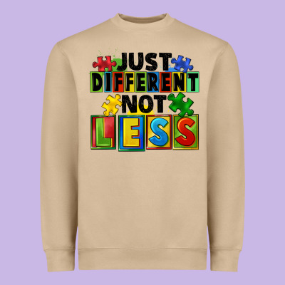 Just Different Not Less Heavyweight Sweatshirt Designed By Fadigitalartstudio
