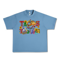 Pebble Blue Tacos and tequila Urban Heavy Tee - NancyCooperArtShop