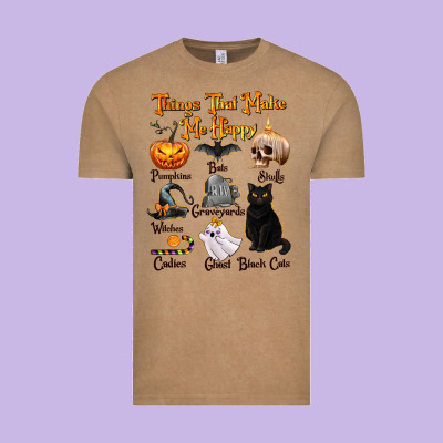 Things That Make Me Happy Vintage Tee Designed By Texasbilliewilder
