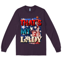 Plum thats my lady 4th of july Long Sleeve Tee - CowGirlArtShop
