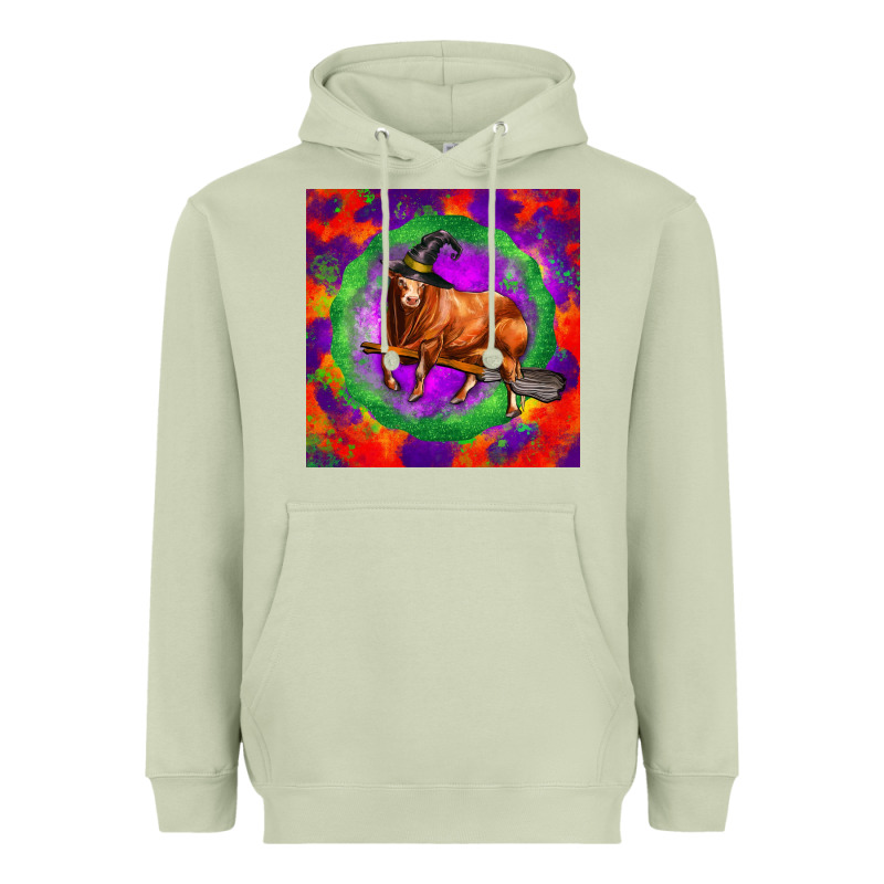 Halloween Red Angus Bull Heavyweight Hoodie by LillyAllenDesigns | Teevron