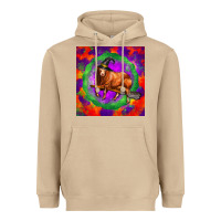 Mushroom halloween red angus bull Heavyweight Hoodie - LillyAllenDesigns