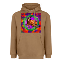 Toasted Coconut halloween red angus bull Heavyweight Hoodie - LillyAllenDesigns