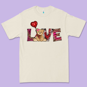 Valentines Day Tedybear Love Premium Tee Designed By Ranaportraitstore