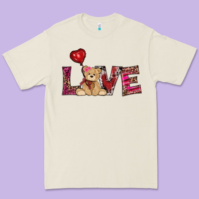 Valentines Day Tedybear Love Premium Tee Designed By Ranaportraitstore