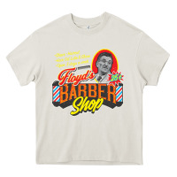 Cream floyd's barbershop Heavy Core Tee - tuanDangUi