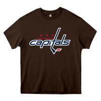 Chocolate Brown the capitals Heavy Core Tee - tuanDangUi