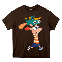 Chocolate Brown phineas and perry Heavy Core Tee - tuanDangUi