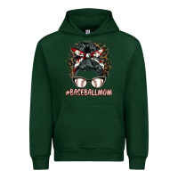 Forest Green baseballmom messy bun Urban Hoodie - BarkalooDesign