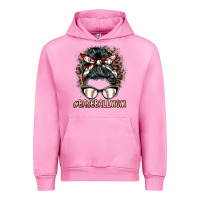 Fuchsia Pink baseballmom messy bun Urban Hoodie - BarkalooDesign