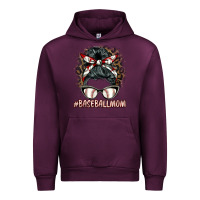 Mauve Wine baseballmom messy bun Urban Hoodie - BarkalooDesign