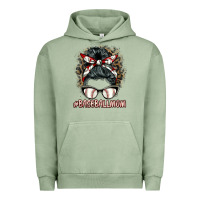 Pigment Oil Green baseballmom messy bun Urban Hoodie - BarkalooDesign