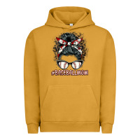 Pigment Peanut Butter baseballmom messy bun Urban Hoodie - BarkalooDesign